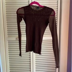 Only Hearts mesh long sleeve top.